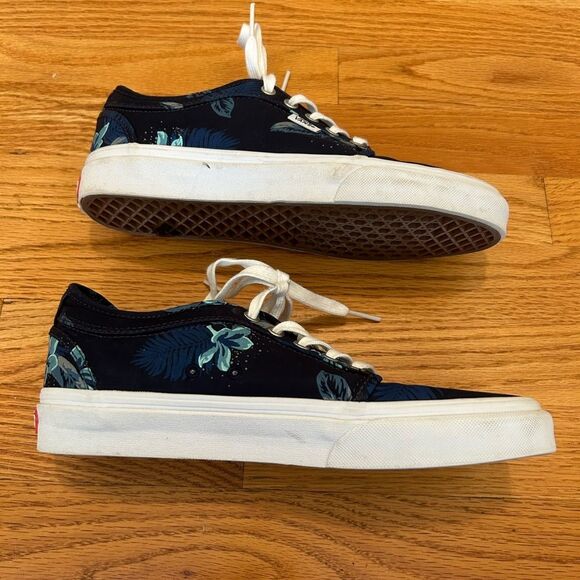 Vans Blue Floral Ultracush Pro Sneakers Size M 7.5. W 9 - Picture 5 of 11